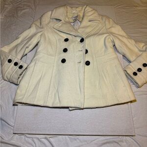 St. John's Bay Cream Jacket with Black Accents